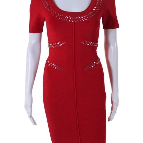 Alexander Wang Pin Pierce Bodycon Dress in Res Size Small - Picture 7 of 7